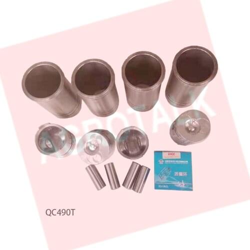 Piston group: piston, piston pin, piston rings, liners etc for Quanchai QC490T for foton tractor