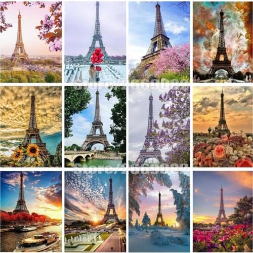 DIY Diamond Embroidery Mosaic Tower Handmade Gift Pictuer Full Kits Diamond Painting Landscape Handmade Christmas gifts TT1782