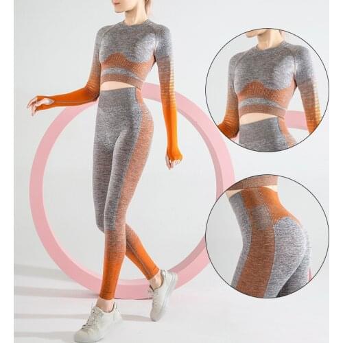 Yoga Set Sports Bra and Leggings Women Gym Set Clothes Seamless Workout Fitness Sportswear Fitness Sports Suit Sportswear