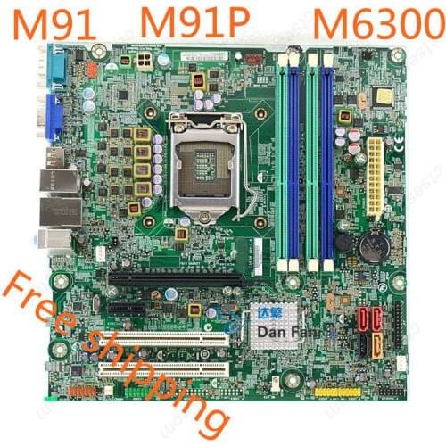 For Lenovo M91 M91P M6300T M8300T Desktop Motherboard IS6XM REV:1.0 LGA1155 Mainboard 100%tested fully work