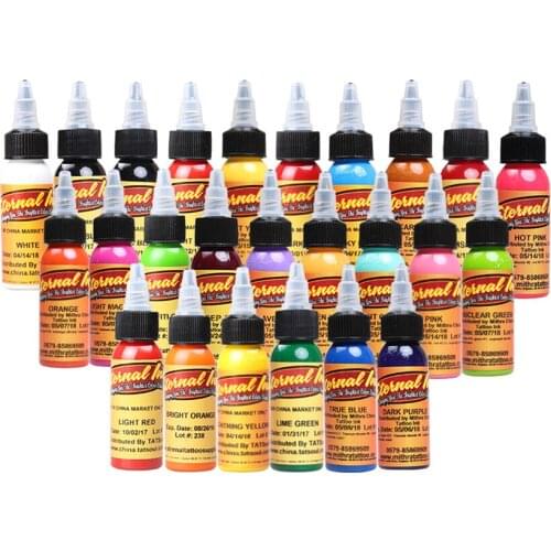 16pcs Tattoo Ink Set Permanent Makeup Body Paont Tattoo Microblading Professional Beauty Permanent Makesup Paints Accesories