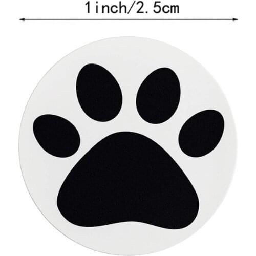 500 pcs black Paw Print Stickers Dog cat bear Paw Labels Stickers for laptop reward sticker stationery teacher for student#96