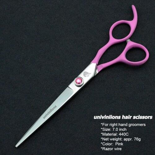 7" Pet Dogs Gromming Scissors Cutting Shears Micro Serrated Blade Animals Cat Cutting Straight Scissors Barbers Cutting Tools