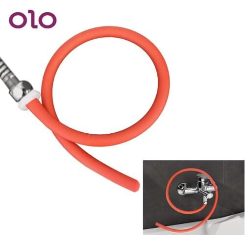 OLO 50/100cm Tube Anal Cleaning Shower Douche Vagina Washer Butt Plug Bidet Pipe Enema Hose Tips Sex Toys For Women Men
