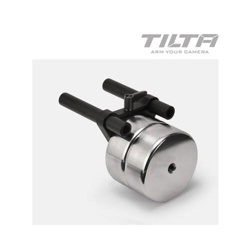 Tilta Shoulder Support Counter Balance Weight Counterweight five-pound weight mounted to a 15mm LWS rod adapter