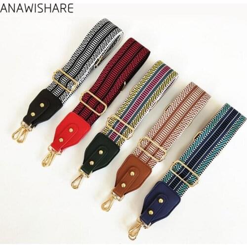 ANAWISHARE Bag Straps Handbag Belt Wide Shoulder Bag Strap Replacement Strap Accessory Bag Part Adjustable Belt For Bags 130cm