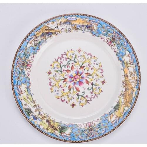 Luxury Decorative Forest Animals Plates Porcelain Serving Dinner Plate Fruit Tray Personalized Ceramic Dish Kitchen Decor Gifts