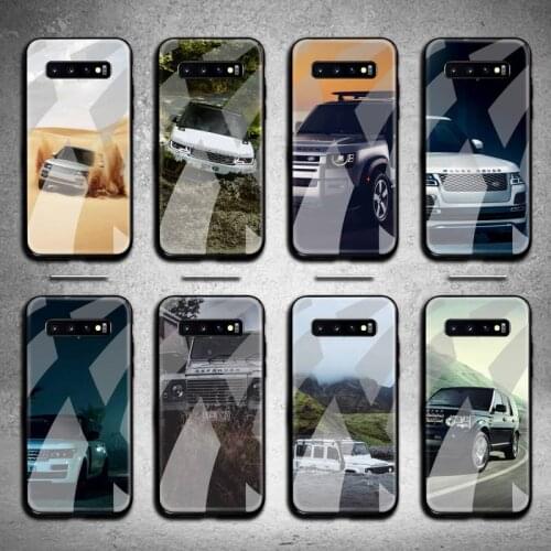 Luxury SUV Land Rover Phone Case Tempered Glass For Samsung S20 Plus S7 S8 S9 S10 Note 8 9 10 Plus