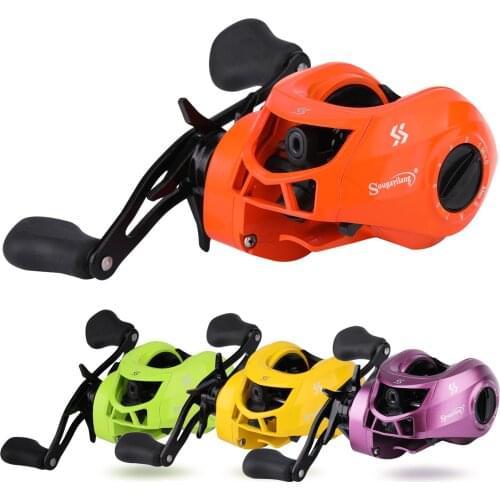 Sougayilang 17+1BB 7.1:1 High Speed Baitcasting Fishing Reel Drag Power 10kg Carp Fishing Reels Casting Reel Fishing Tackle