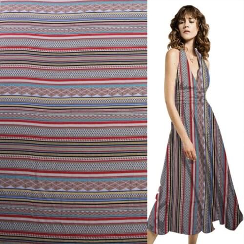 Gingham design stripe print silk Crepe DE chine silk fabric 138cm width,SCDC818