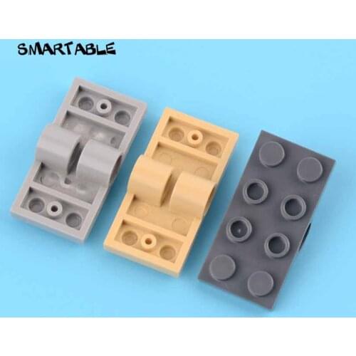 Smartable Plate 2x4 with Two Sockets in Middle Building Block MOC Parts Toys For Kids Compatible Major Brands 26599 30pcs/lot