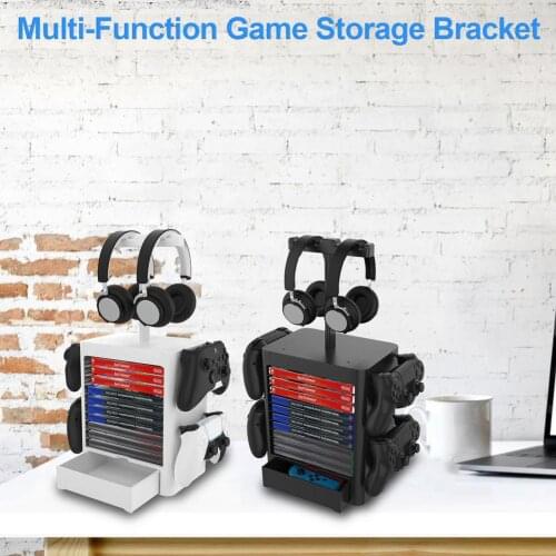 Storage Rack Durable High-quality Organizer 5Game Disc With Earphone Storage Rack Can Store For PS5 Game Console
