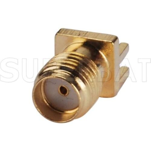 Superbat 10 pcs SMA Connector End Launch Jack PCB Mount .062''(1.57mm) Short Version