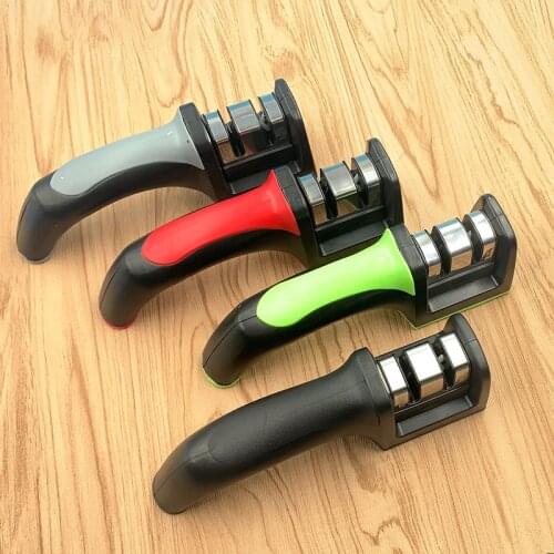 Manual sharpener 2-stage tungsten steel sharpening tool knife sharpener diamond coated ceramic sharpener kitchen