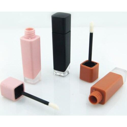 5ML Matte Embedded Transparent Bottom Lip Gloss Tubes Empty Refillable Bottles Lip Balm Tube Vials DIY Packaging Container