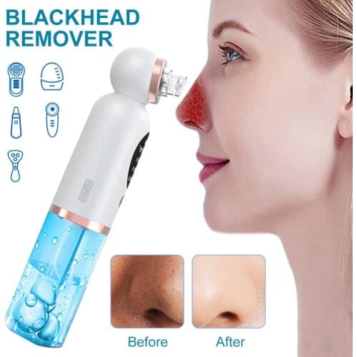 Hot Sale Electric Small Bubble Blackhead Remover Water Cycle Pore Acne Pimple Removal Vacuum Suction Rechargeable Facial Cleaner