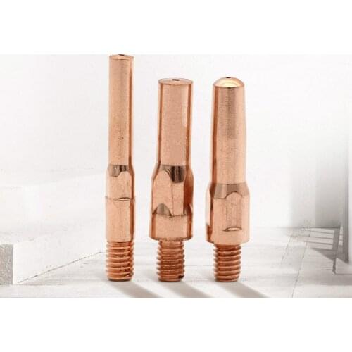 Second welding machine accessories gas shield welding torch conductive nozzle conductive nozzle wire feeder copper fine car 8.8