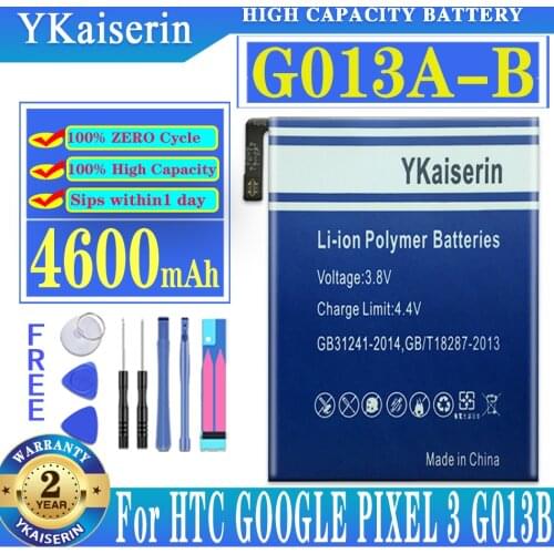 YKaiserin Google Pixel 3 Batteries