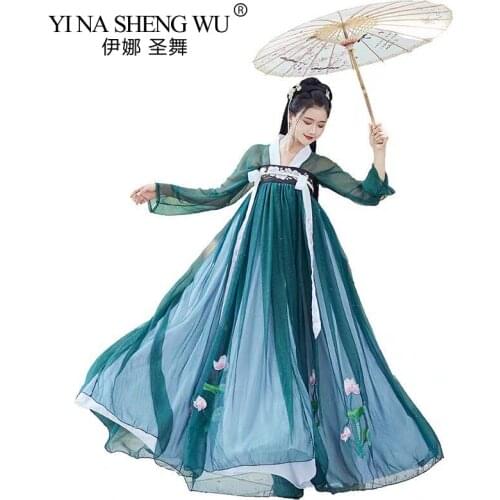 Womens Clothing Chinese Traditional Fairy Tale Ancient Hanfu Modern Hanfu Tang Suit Folk Costume Princess National Costume Suit