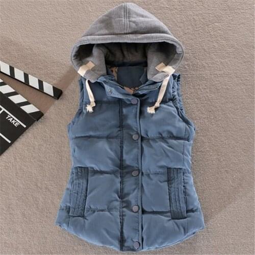 Plus Size 6XL Woman Winter Warm Down Vests Female Oversized Thick Removable Hooded Waistcoat New Fashion Slim