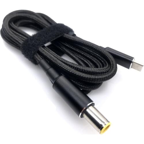 100W USB Type C PD Charging Cable Cord USB C to 7.9x5.5mm Laptop Power Adapter Connector for Lenovo Thinkpad T400 T410 T420 T430