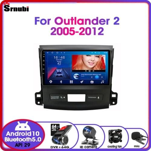 2 Din Android 10.0 Car Radio For Mitsubishi Outlander Xl 2 CW0W 2005-2012 Navigation GPS Multimedia Player RDS DVD Split Screen