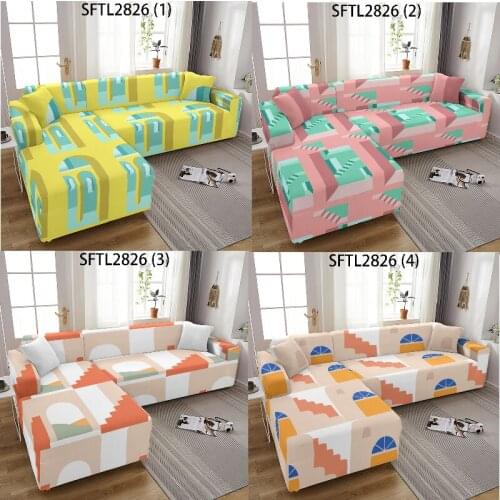 Geometric stripes corner sofa cover Covers for sofas Sofa cover sofa covers for living room Elastic sofa cover Armchair cover