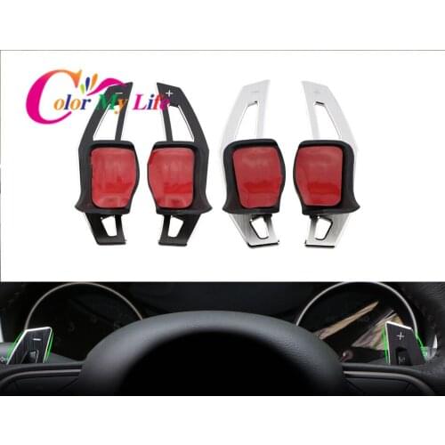 Color My Life Steering Wheel DSG Paddle Extension Shifters Shifter Sticker for VW EOS Golf 6 R GTI R32 MK5 Jetta MK5 Polo GTI