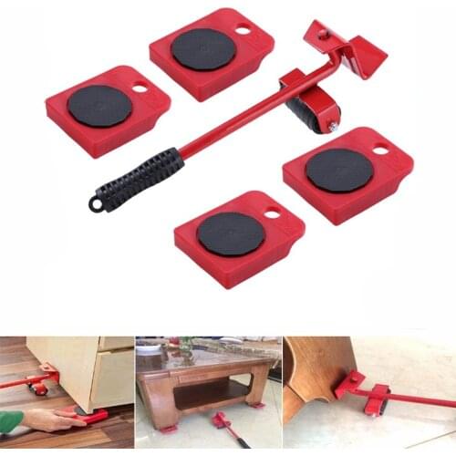 Dropshipping Professional Furniture Mover Tool Thicker Set Heavy Stuffs Transport Lifter Wheeled Mover Roller Moving Hand Device
