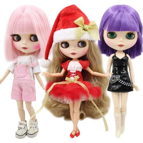 ICY DBS blyth doll white skin joint body matte face nude doll 1/6 bjd toy articulated doll