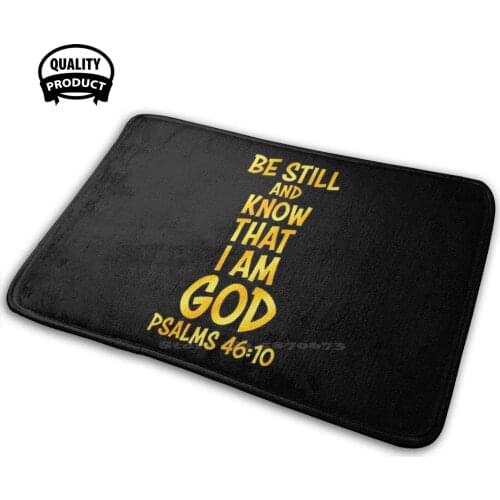 Psalm 4 6 Motor Racer : 10 | Bible Verse | Christian Comfortable Door Mat Rug Carpet Cushion Psalm 4 6 Motor Racer 10 Bible