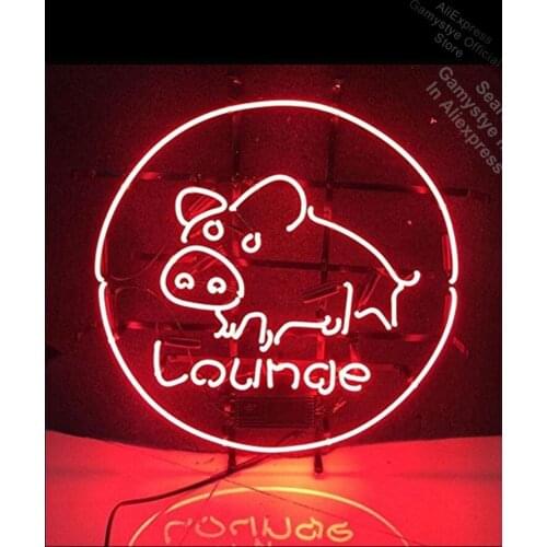 Neon Signs for Lounge Pig Neon Light Sign Handcrafted Neon Bulbs sign Glass Advertise Neon Eagles Neon Sign Neon Signs For Home