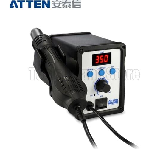 ATTEN AT858D+ 700W 220V 500 Degree Hot Air Rework Station Thermoregul LED Heat Gun Blow Dryer for BGA IC Desoldering Tool