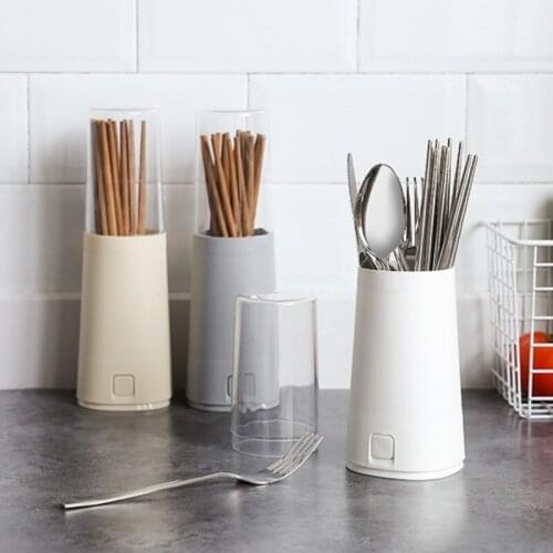 Plastic Detachable Chopsticks Spoon Fork Drying Rack Flatware Storage Organizer Home Kitchen Supplies