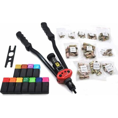 Manual Rivet Tool Suit Rivet Nut Thread Locator Nut Metric System Riveting