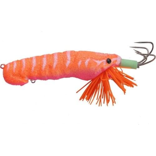 Fishing Lure Octopus Ultra-Sharp Plastic Shrimp Cuttlefish Squid Hook Rigs for Fishing Shrimp Silicon Soft Artificial Bait