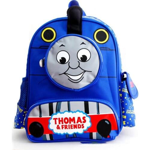 Thomas and Friends Cartoon School Bag Thomas Children Kindergarten Boys Girls Backpack Cartoon Train Blocks Storage
