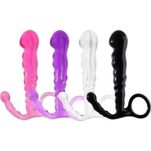 Silicone Anal Plug For Men Smooth Ass Butt Plug Handle Anal Bead Male Masturbator Sex Toy For Adult