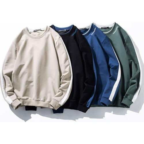 Mens Hoodies Fashion Men Patchwork Sweatshirt O Neck Brand Clothing Male Harajuku Streetwear Hip Hop Oversize Hoodie Sportswear