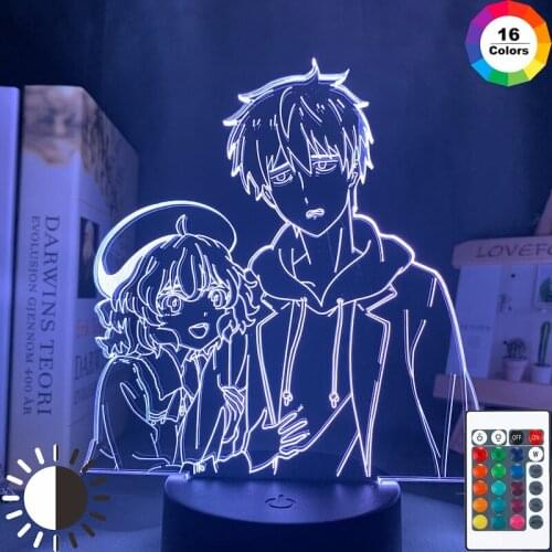 In/Spectre Led Night Light Anime Lamp Kotoko for Bedroom Decor Nightlight Kids Children Birthday Gift Kyokou Suiri Light Kuro