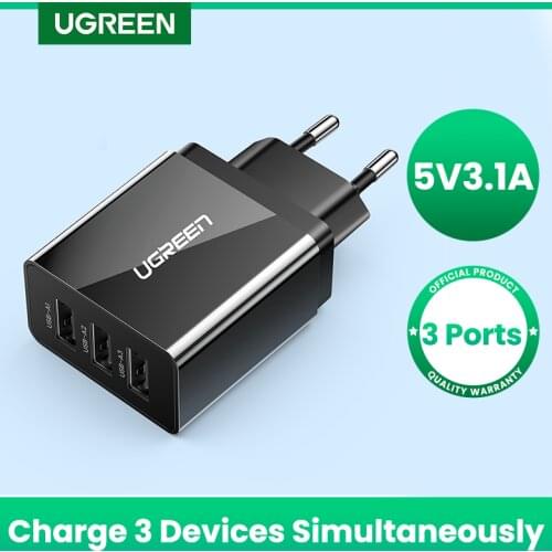 UGREEN USB Charger for iPhone Xs X 8 7 Fast Phone Charger for Samsung Xiaomi Huawei Wall Charger EU Adapter Mobile Phone Charger