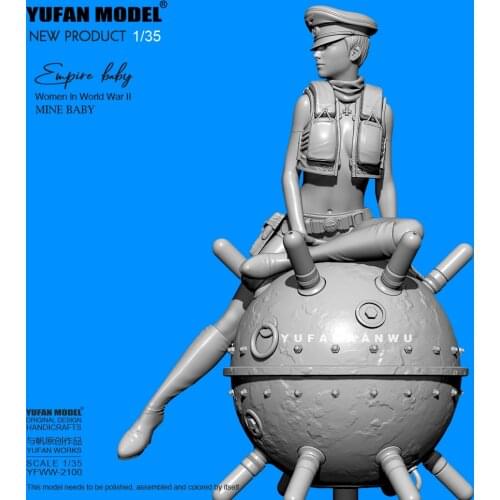 1/35 YUFAN MODEL Resin figure model kits DIY self-assembled YFWW-2100