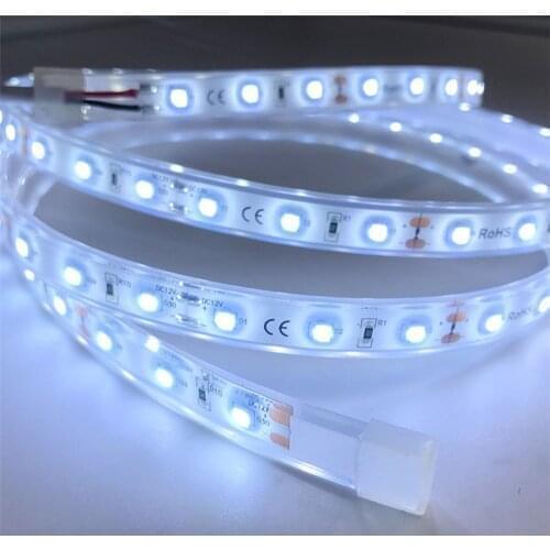 100m IP67 IP68 Underwater LED Strip RGB Warm White White SMD5050 Waterproof 12V Flexible Soft Tape Filled Silicone Work In Water