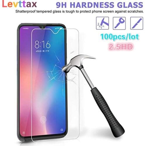 100Pcs 2.5HD 9H Clear Screen Protector For Xiaomi CC9e A3 Lite Pocophone F1 Mi9 Pro Mi8 Lite Explosion-proof Film Tempered Glass