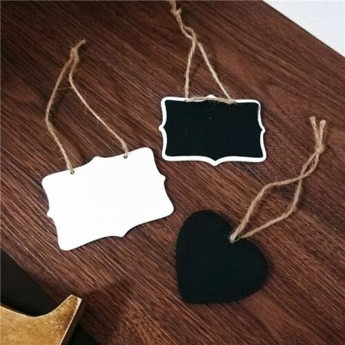Zakka Mini Grocery Heart Mini Chalkboard Hanging Tags Pendant DIY Creative Party Wall Decoration Gift for Photographer 20pcs