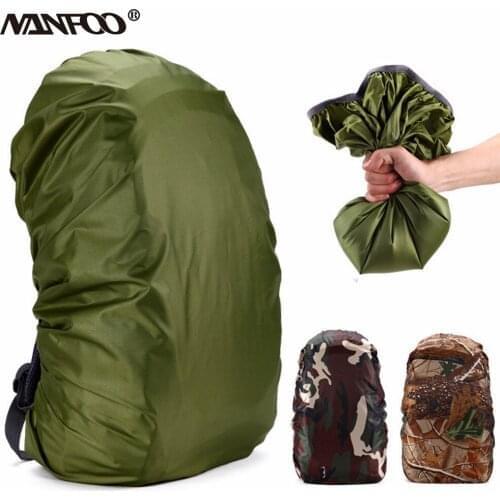 Outdoor Hunting Hiking Camping Backpack Rain Cover Waterproof knapsack Cover 35L 45L Army Green Camo Sport Bag Softback Cover