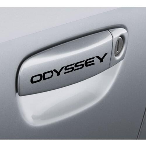 4PCS Auto Reflective Door Handle Decor Charming Stickers For Honda Odyssey Car Styling Graphical Vinyl Sport Decals Accessories