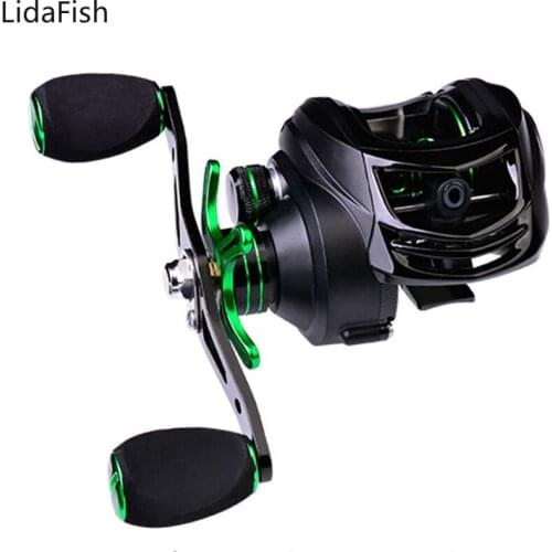9+1BB Baitcasting Fishing Reel Left/Right Hand Bass Bait Casting Fishing Reels 8KG Max Drag 7.2:1 High Speed Fishing Reel