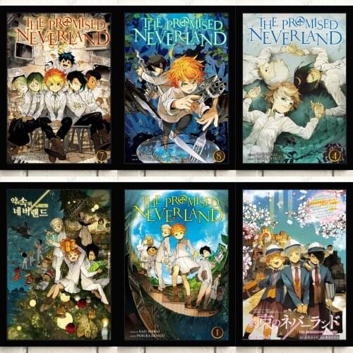 Diamond Embroidery Cross Stitch Kits Japanese Anime The Promised Neverland Diamond Painting Full Drill Mosaic Home Decor Crafts