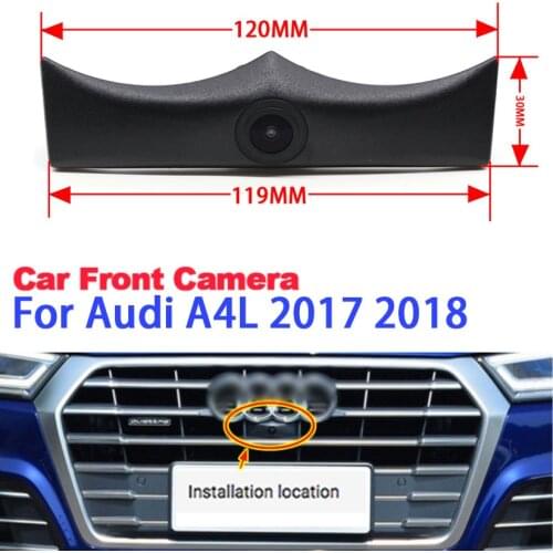 Car Front camera For Audi A4L 2017 2018 Car Special Front HD Camera high quality Waterproof Night vision CCD hd